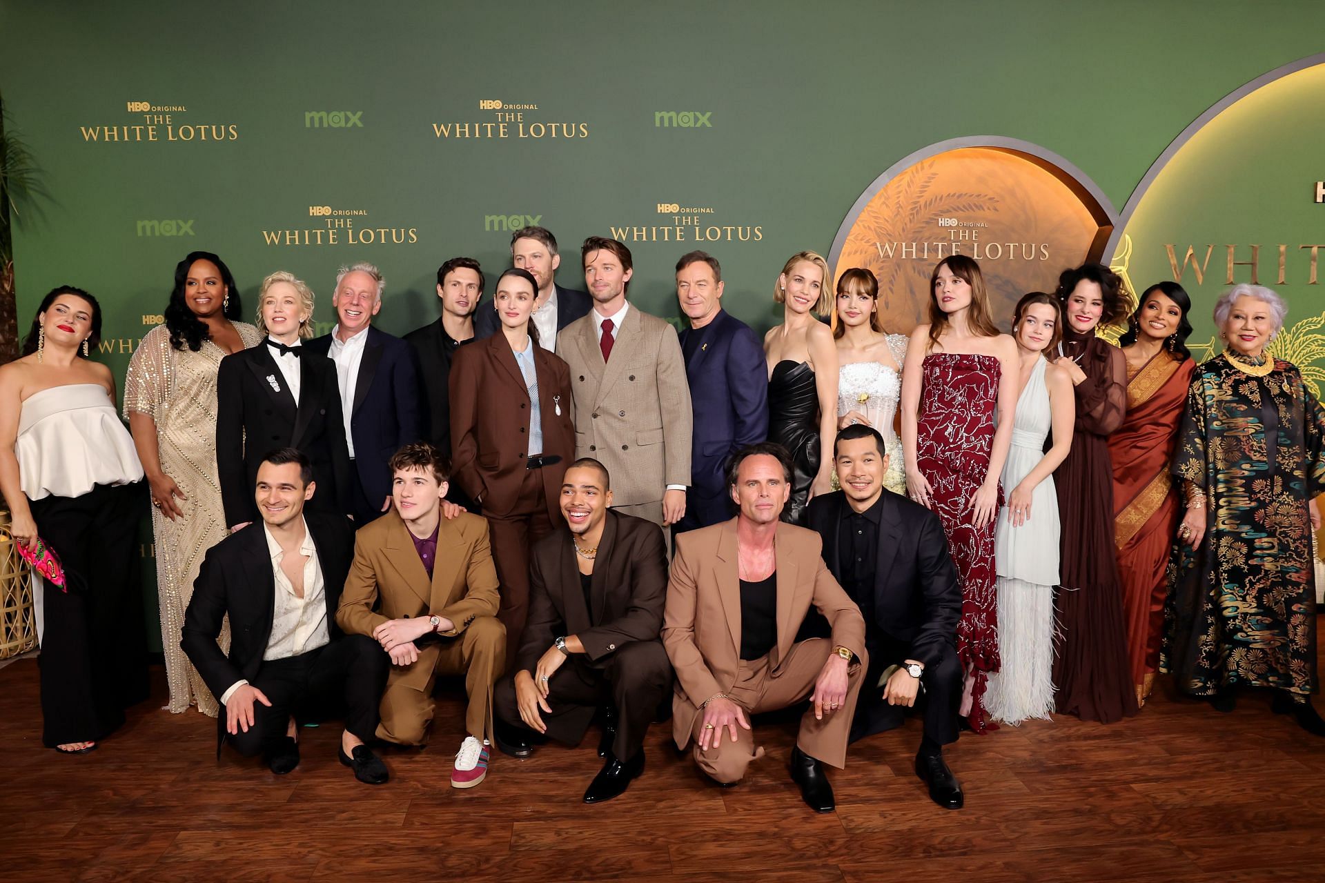 The cast of the show attending the Los Angeles premiere of HBO original series "The White Lotus" season 3 - Arrivals (Image via Getty)